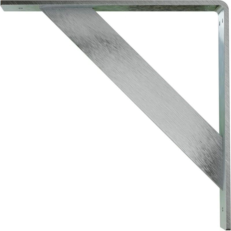 Unfinished Steel 12" x 12" x 2" Traditional Bracket
