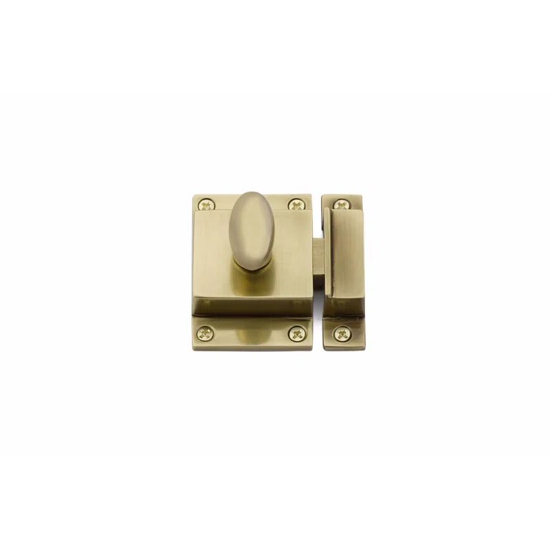 French Antique Solid Brass Traditional Cabinet Latch