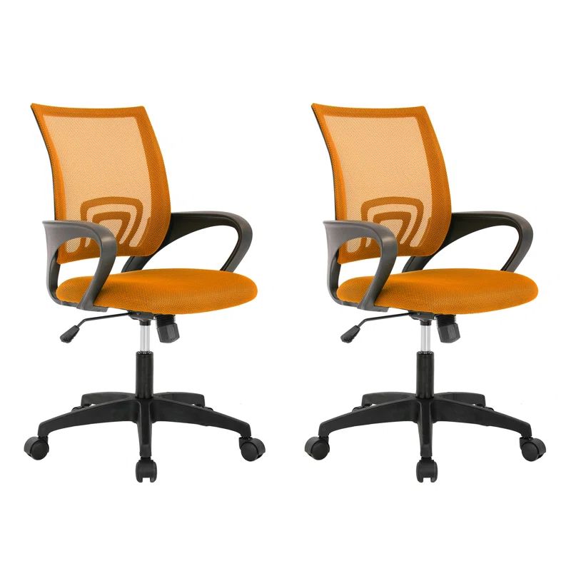 ErgoFlex Mesh Executive Swivel Office Chair in Vibrant Orange
