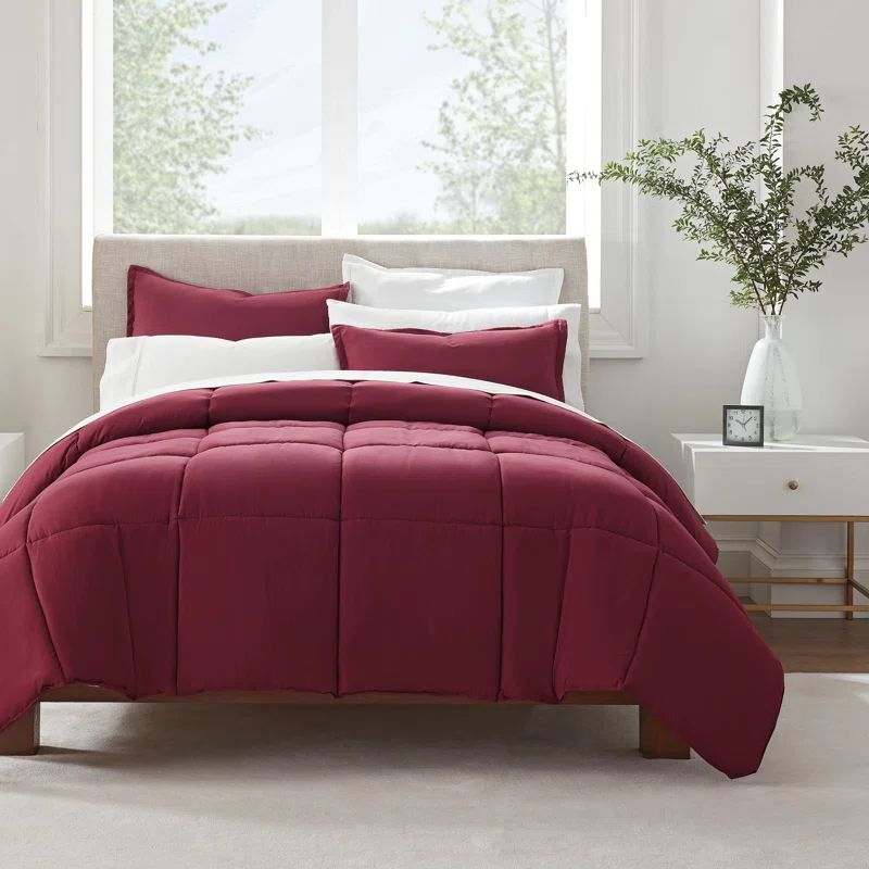 Twin XL Purple Microfiber Bed in a Bag Set