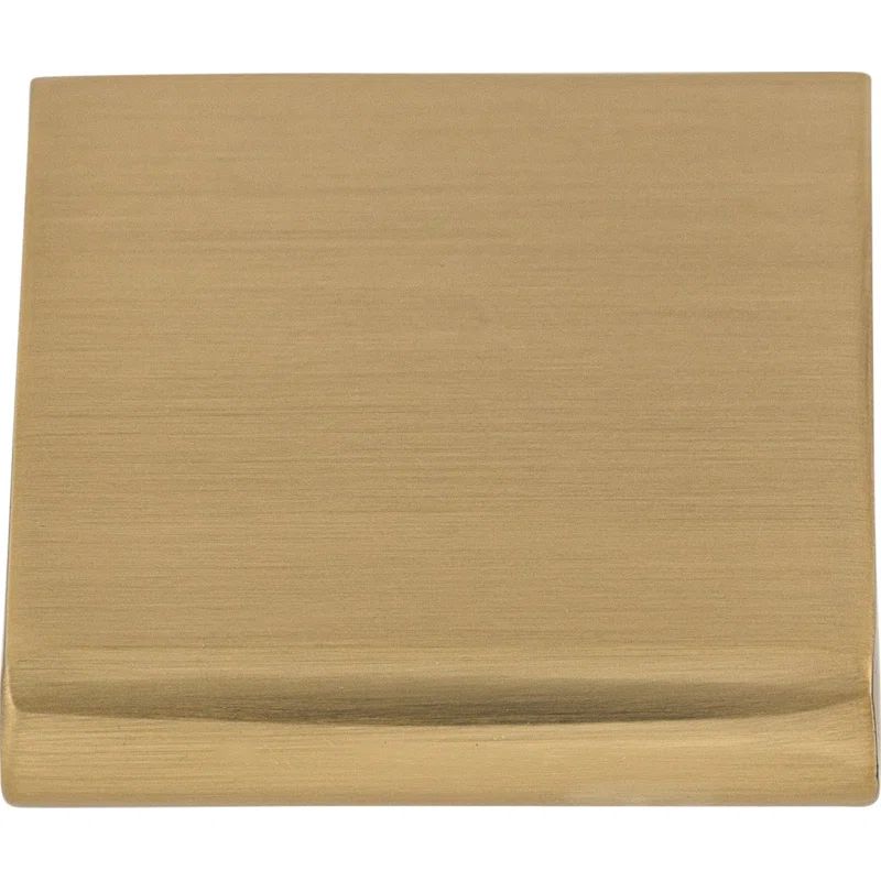 Honey Bronze Polished Finger Pull with Mounting Hardware