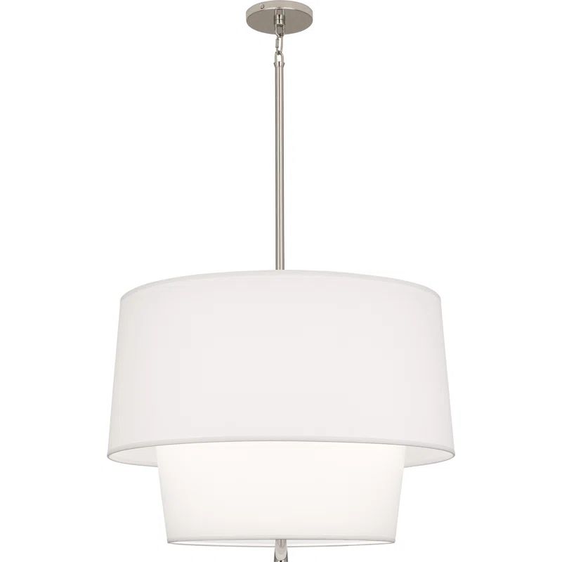 Decker Mid-Century Polished Nickel 3-Light Pendant