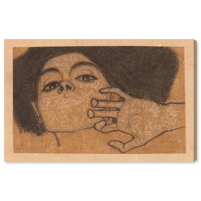 Vintage Art Remedy Head of a Woman Canvas Print