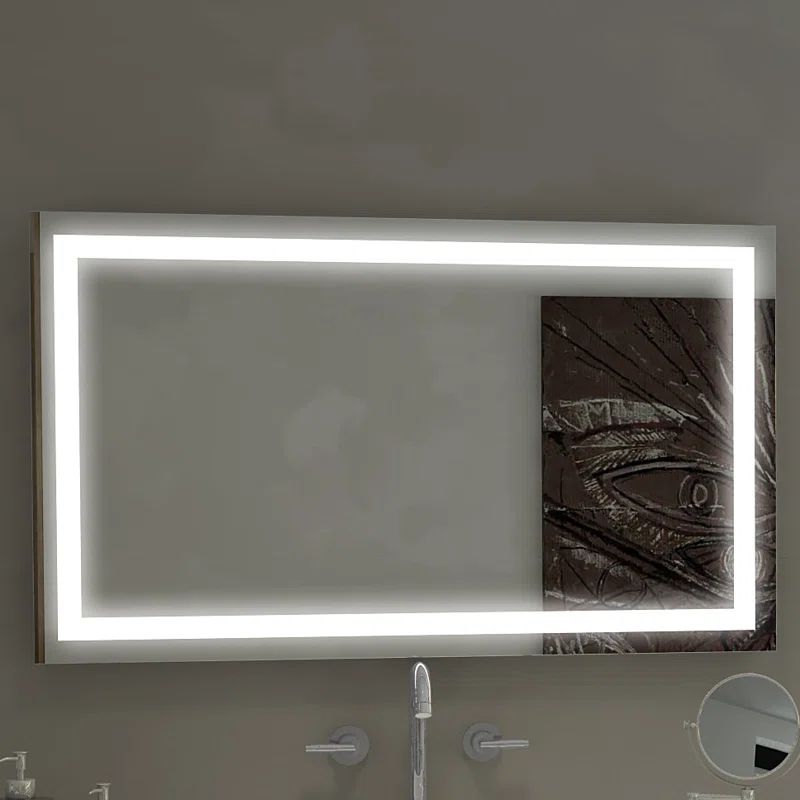 Harmony 30x45 Frameless Rectangular Illuminated Vanity Mirror