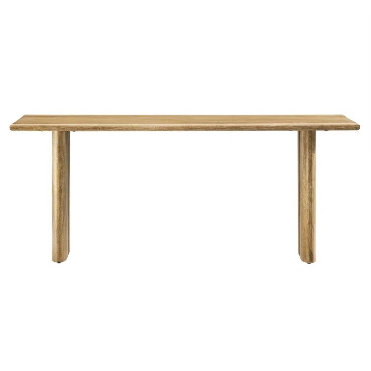 Amistad 46" Oak Mango Wood Dining Bench with Adjustable Foot Pads