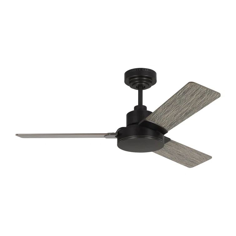 Jovie 44'' Aged Pewter Ceiling Fan with Light Grey Weathered Oak Blades