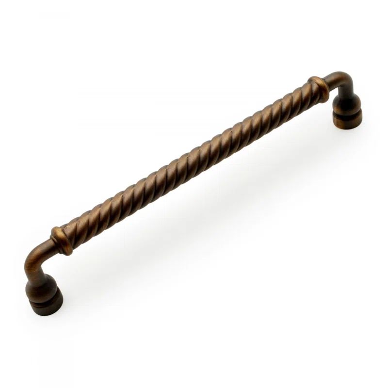 Antique Bronze 8'' Twisted Bar Appliance Pull