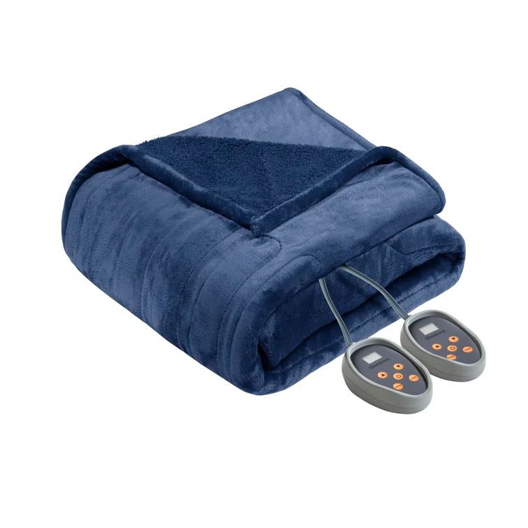 Indigo King Heated Microlight to Berber Blanket
