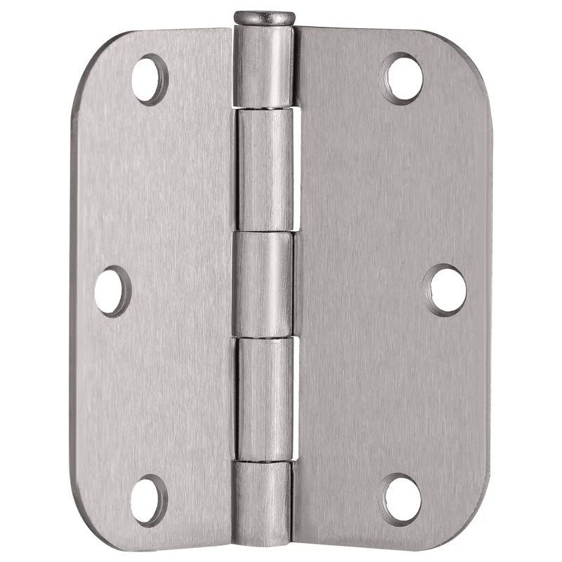 Satin Nickel 3.5-Inch Steel Butterfly Door Hinges, 9-Pack