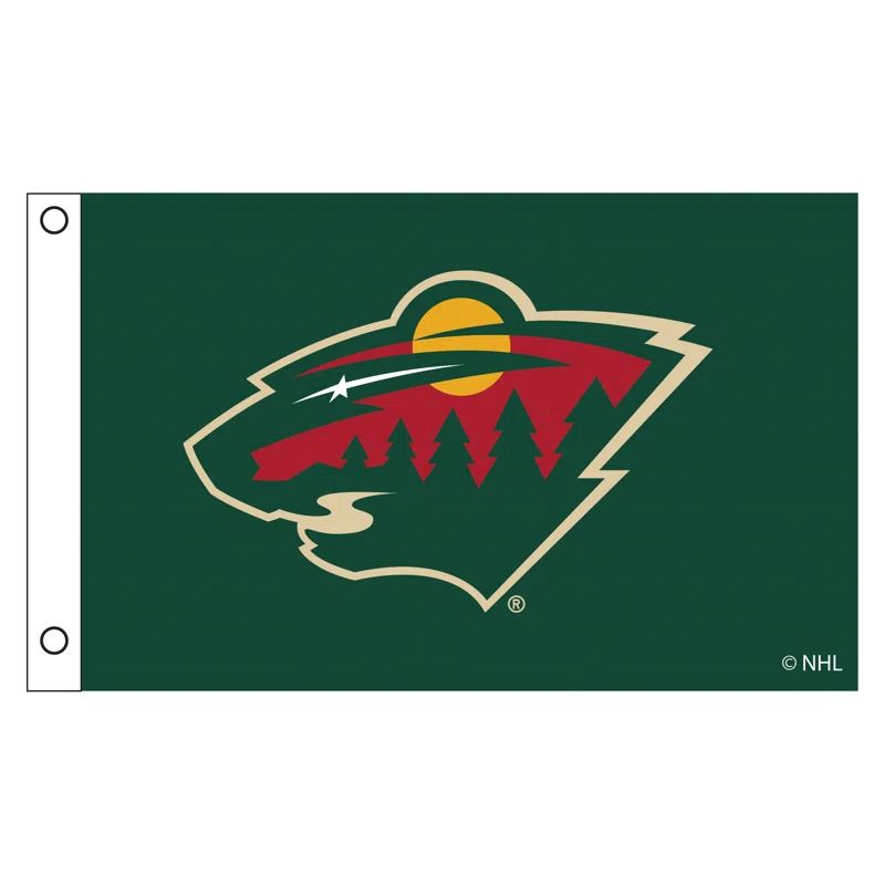 Minnesota Wild 3' x 5' Grommeted Multi-Color Team Flag