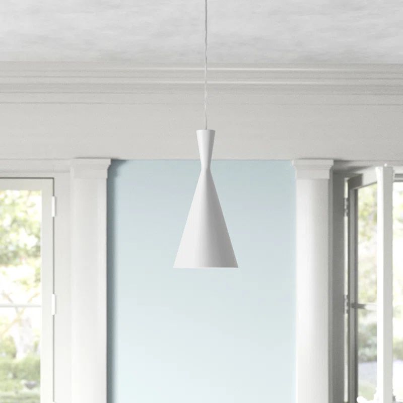 Transitional Brushed Nickel 1-Light Pendant with Heirloom Gold Interior