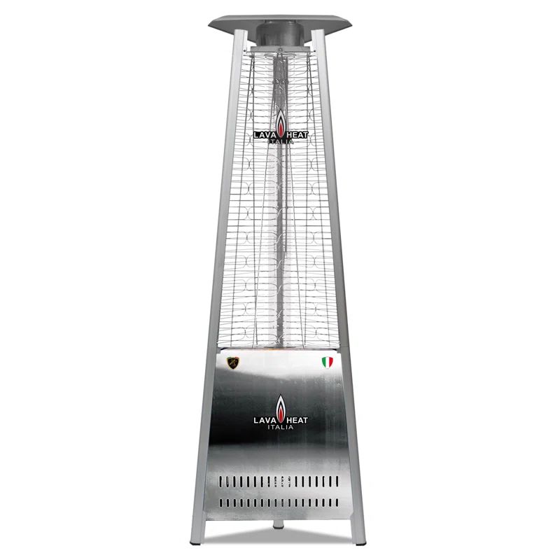 Heritage Bronze 72" Stainless Steel Pyramid Propane Patio Heater