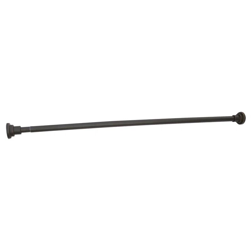 72" Oil Rubbed Bronze Adjustable Straight Tension Shower Rod
