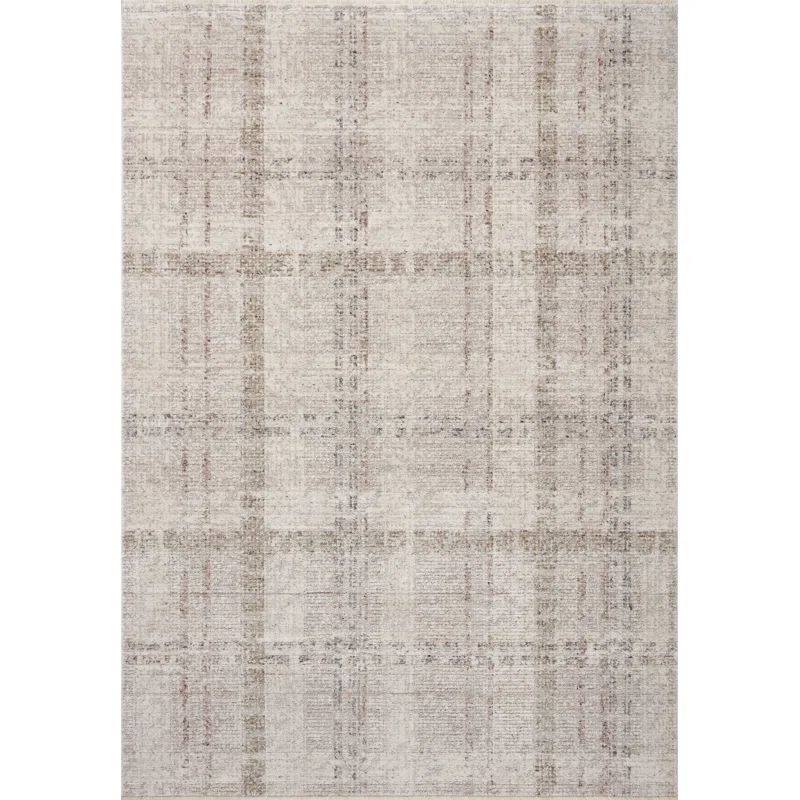 Ivory Multi Geometric Flatweave Wool Accent Rug 2'-3" x 3'-10"