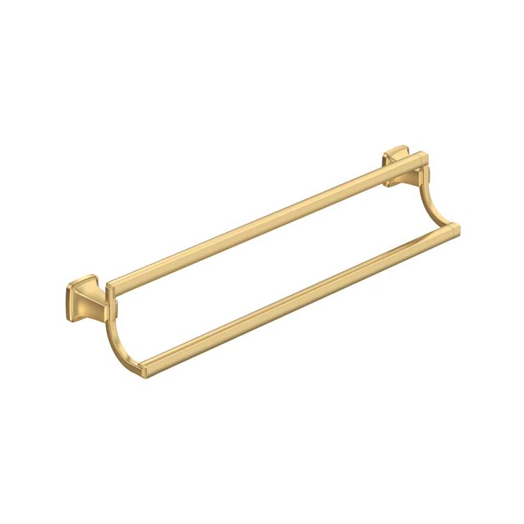 Townsend 24-Inch Brushed Gold Double Wall Mounted Towel Bar