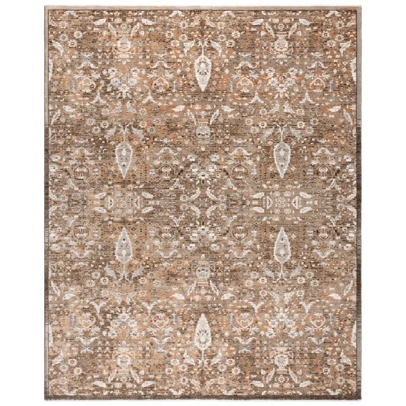 Reversible Red Medallion Synthetic Rectangular Area Rug 9' x 12'