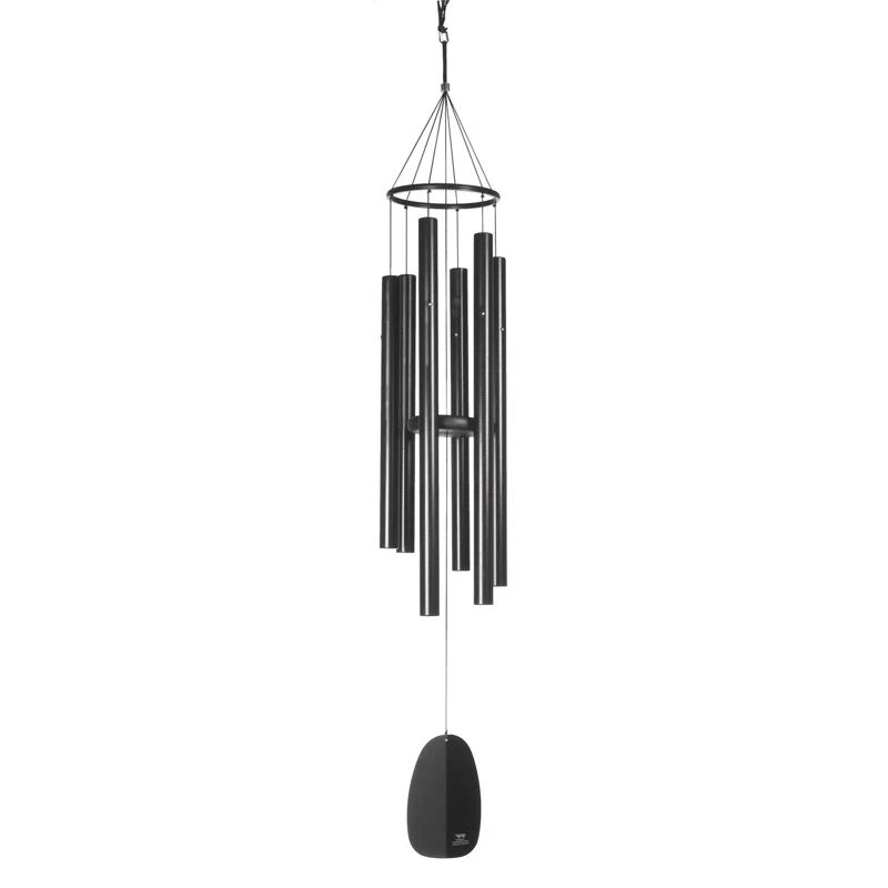 Athena Black Aluminum 44-Inch Wind Chime
