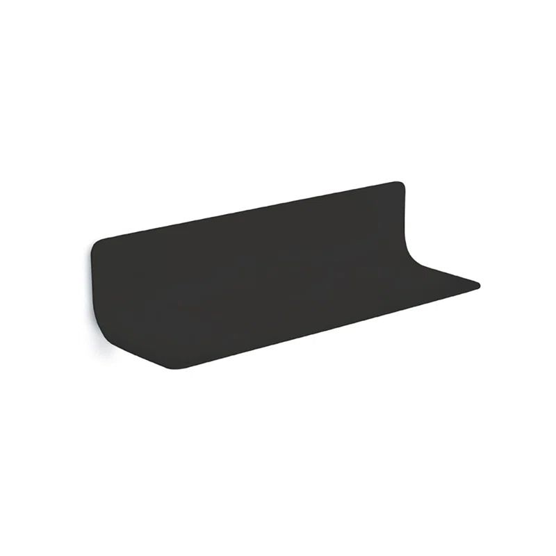 Matte Black Aluminum Wall Accent Shelf, 18.1'' Wide