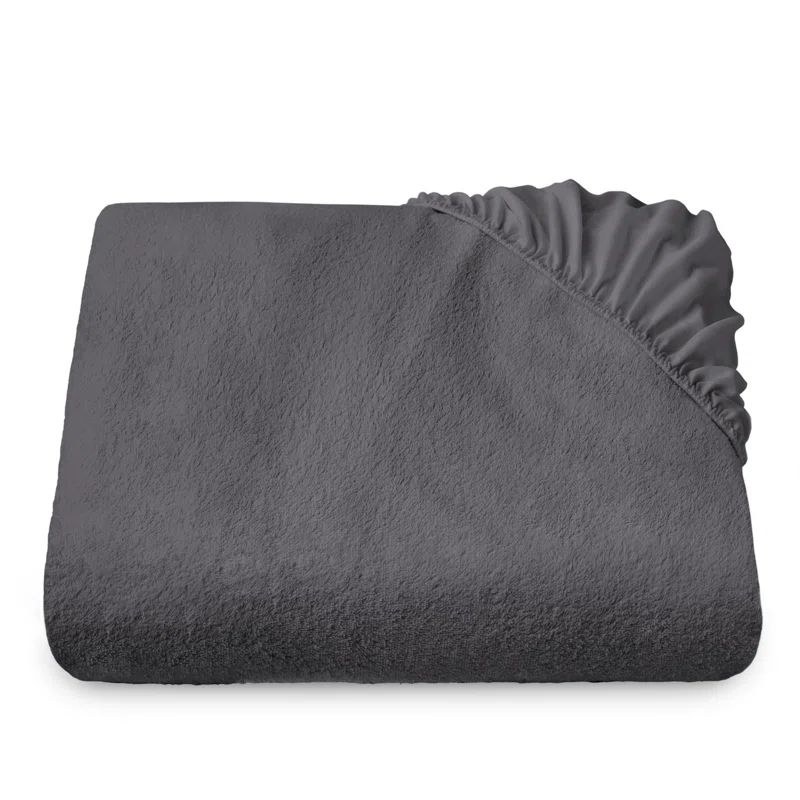 Gray Queen Size Waterproof Cotton Terry Mattress Protector