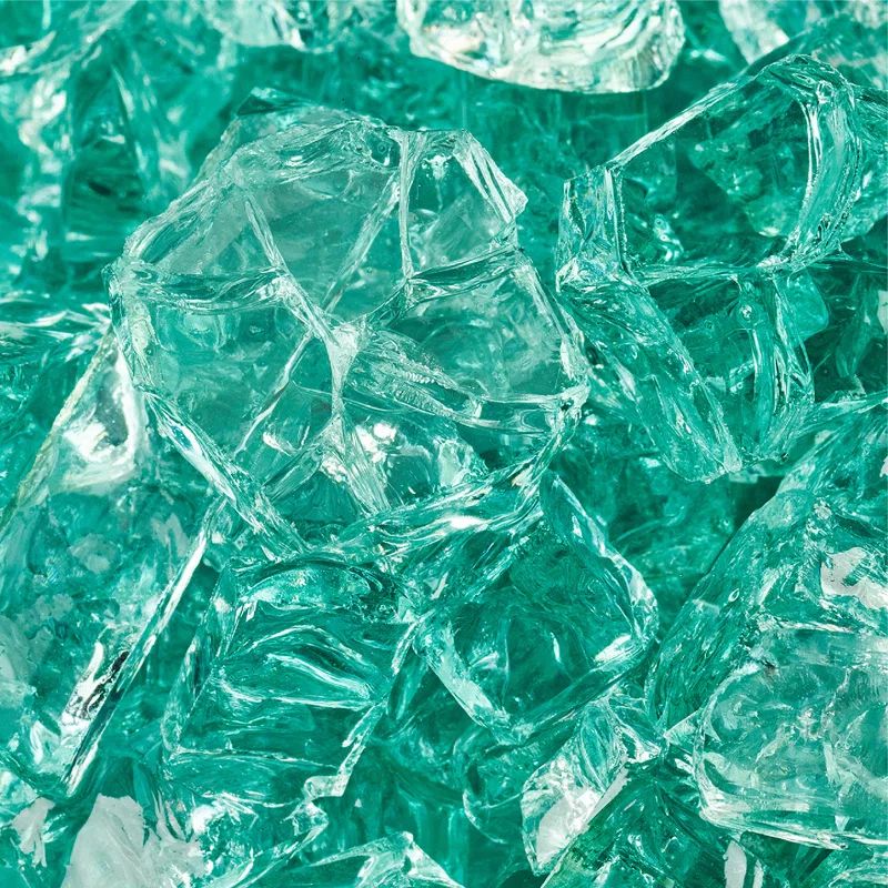 Irish Green 1/2 Inch Decorative Fire Glass, 10 Pounds