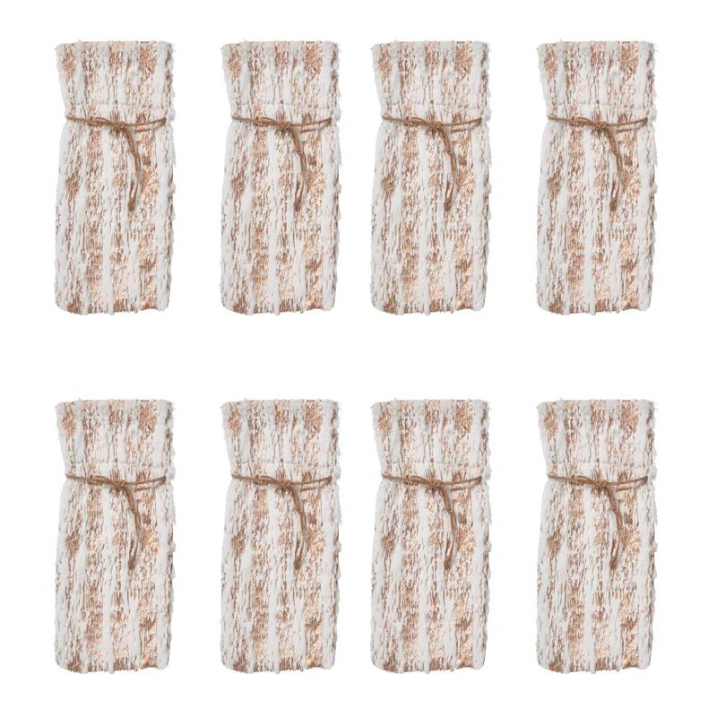 Luxurious Faux Fur Gold Metallic Foil Print Bottle Bag