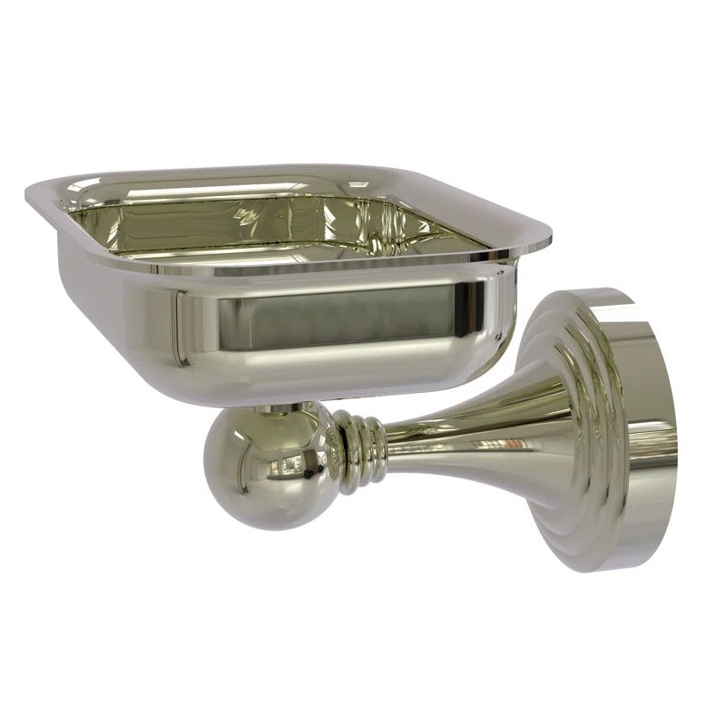 Polished Nickel Wall Mounted Brass Soap Dish
