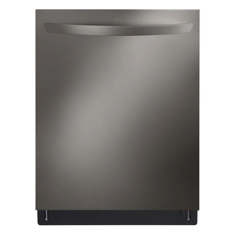 24" Black Stainless Steel Smart Top Control Dishwasher