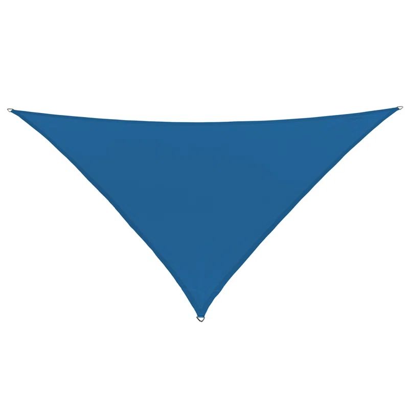 Sapphire Blue Triangle Outdoor Sunshade with Mildew-Proof Fabric