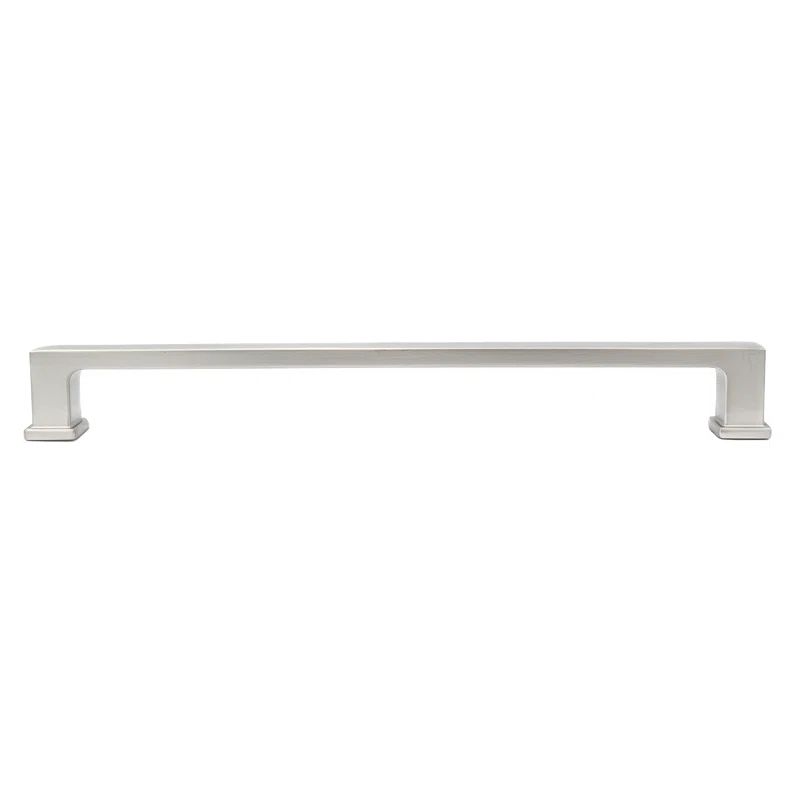 Chelsey 8-Inch Satin Nickel Rectangular Bar Pull with Mounting Hardware