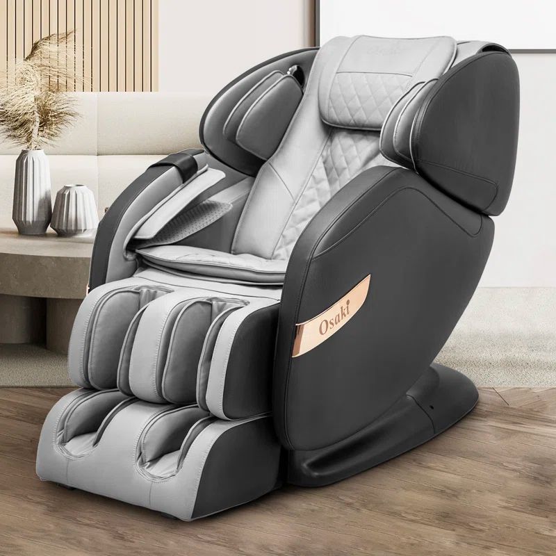 Osaki Black & Gray Zero Gravity Full Body Massage Chair