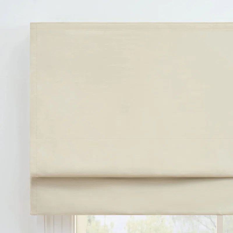 Gold Faux Silk Cordless Blackout Roman Shade 36" x 64"