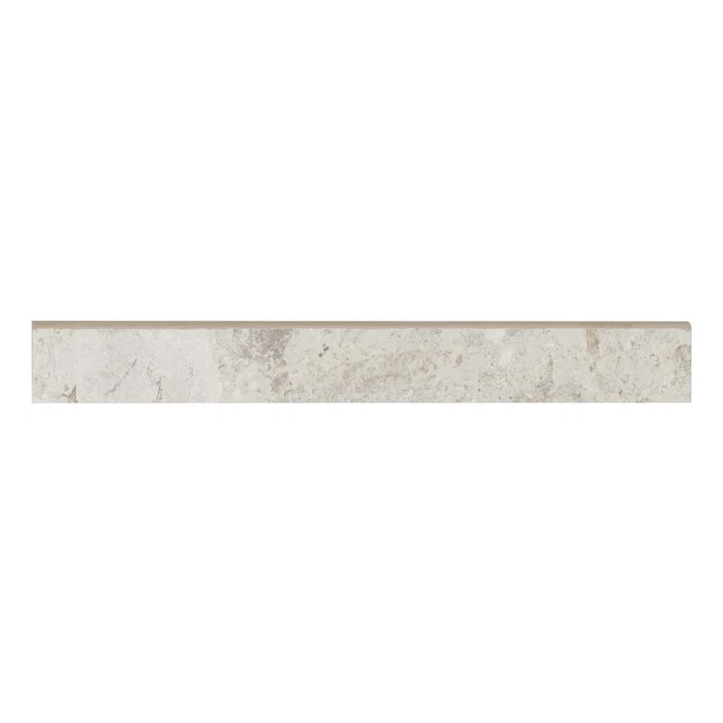 24" White Matte and Polished Porcelain Wall Trim