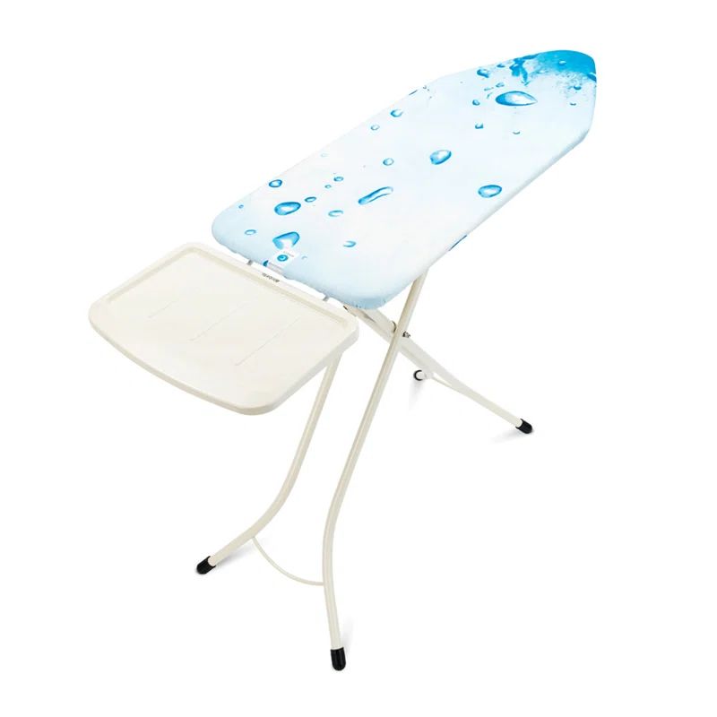 Extra Wide White Metal Ironing Board with Ice Water Cover