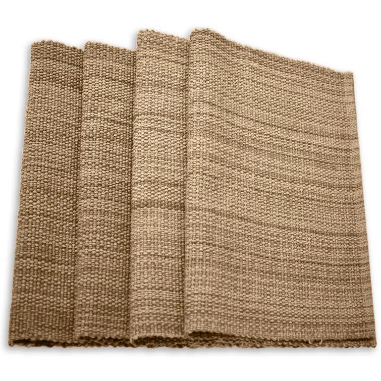 Mocha Handwoven Cotton Rectangle Placemats Set of 4