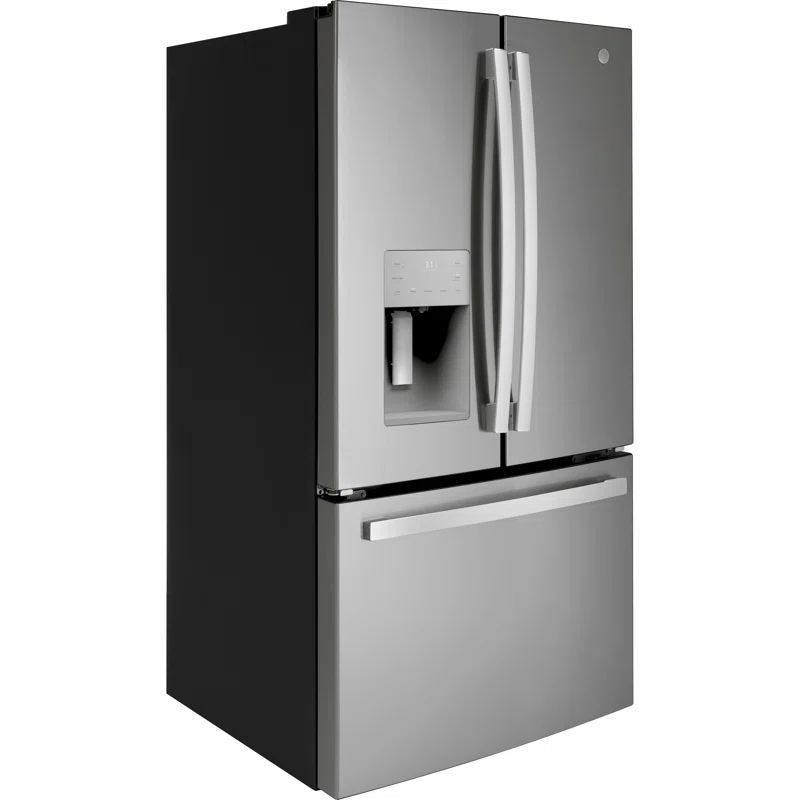 Stainless Steel French Door Refrigerator with Ice Maker and Smart Features