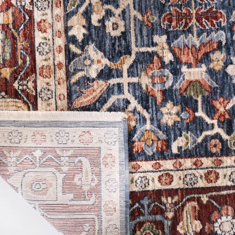 Darcy Hand-Knotted Black and Green Polyester Area Rug