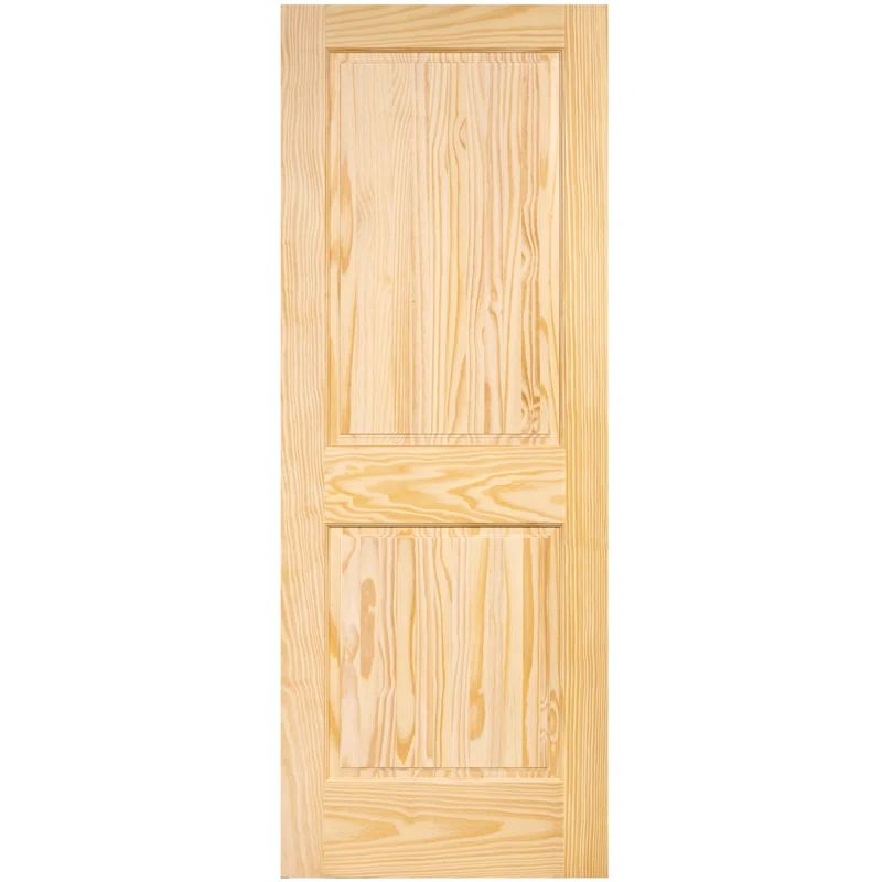 Colonial Style Solid Pine 2-Panel Unfinished Interior Door
