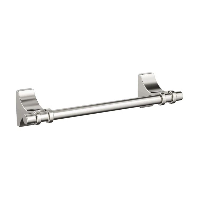 Matte Black 24 inch Metal Wall Mounted Towel Bar