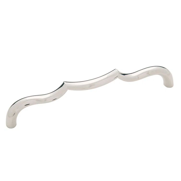 Polished Nickel Modern Transitional Cabinet Handle, 6 3/4 in
