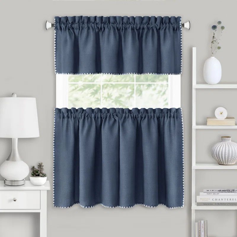 Achim Importing Co Tailored 58'' W Kitchen Curtain
