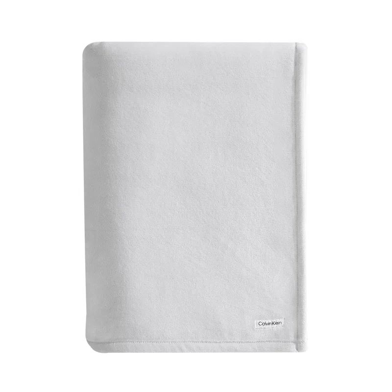 King Light Gray Polyester Fleece Blanket