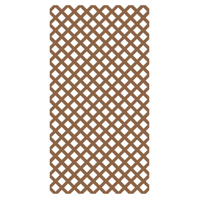 California Redwood Decorative Vinyl Lattice Panel, 8 ft x 4 ft