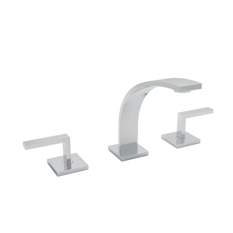 Elegant Satin Nickel Widespread Bathroom Faucet with Drain Assembly