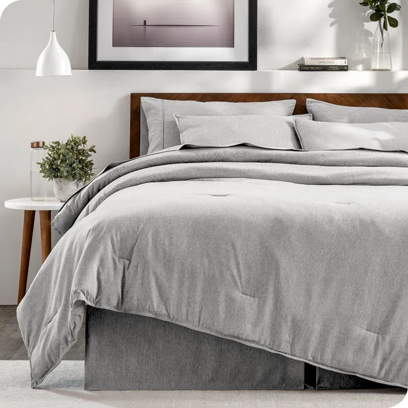 Heather Rosewood Queen Microfiber Down Alternative Bed in a Bag Set