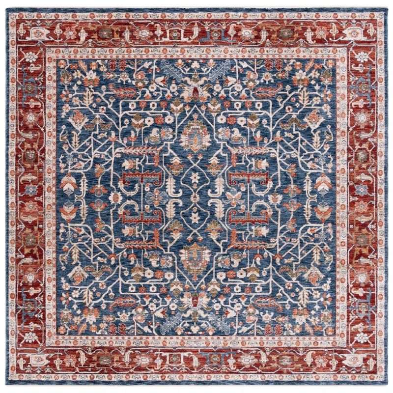 Darcy Hand-Knotted Black and Green Polyester Area Rug