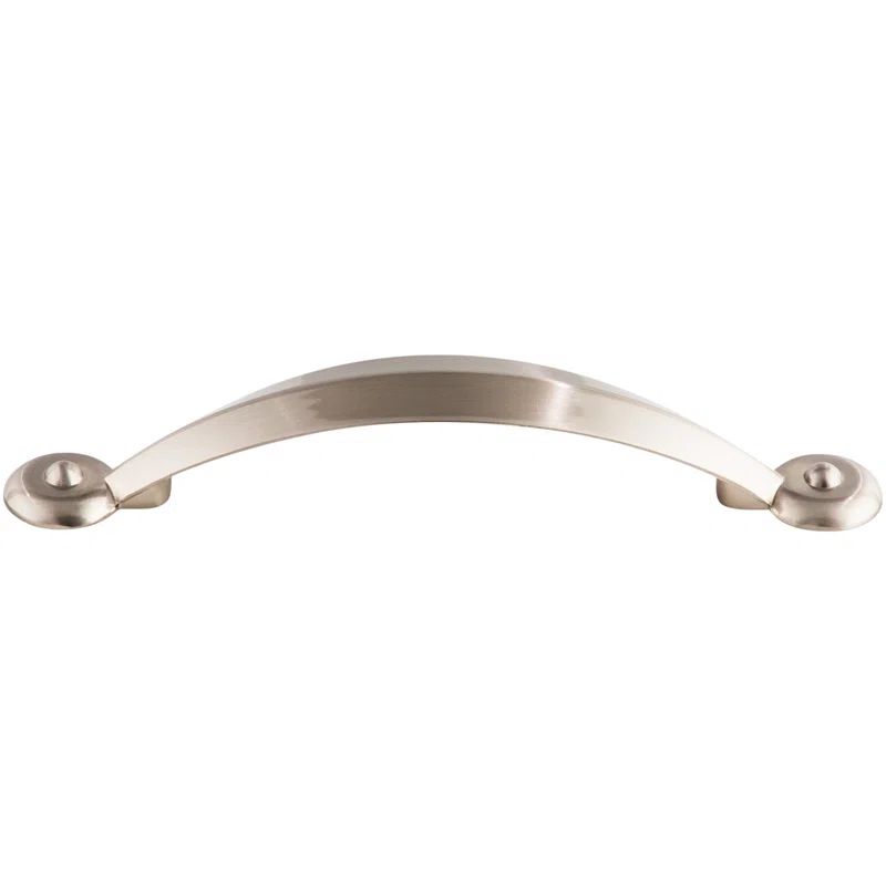 Brushed Satin Nickel Cup Handle with Mounting Hardware