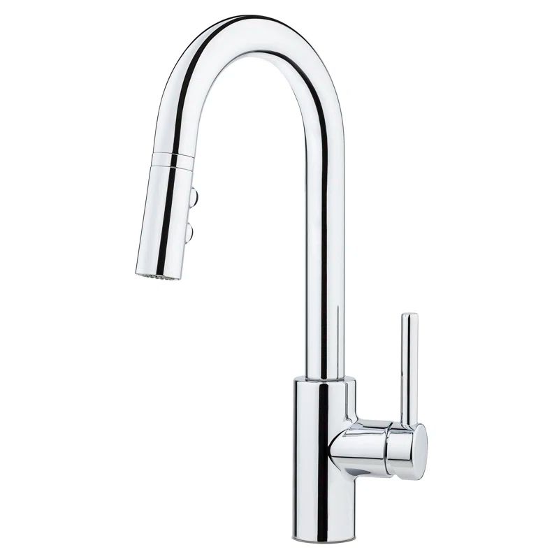 Stellen 15.47'' High Arc Pull-Down Polished Chrome Bar Faucet