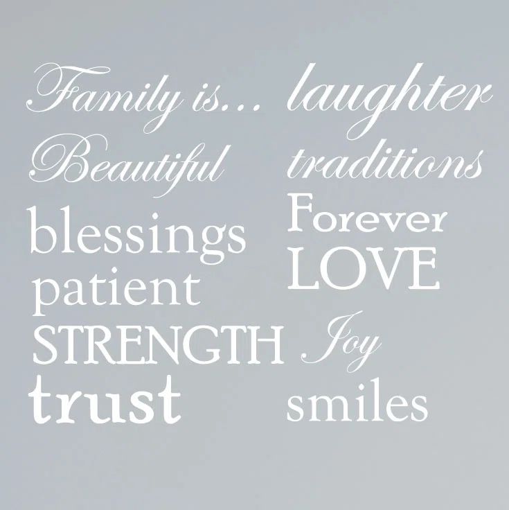 Matte White Vinyl Wall Decal with Inspirational Quotes