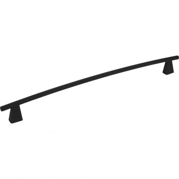 Matte Black Modern Bar Handle with Mounting Hardware