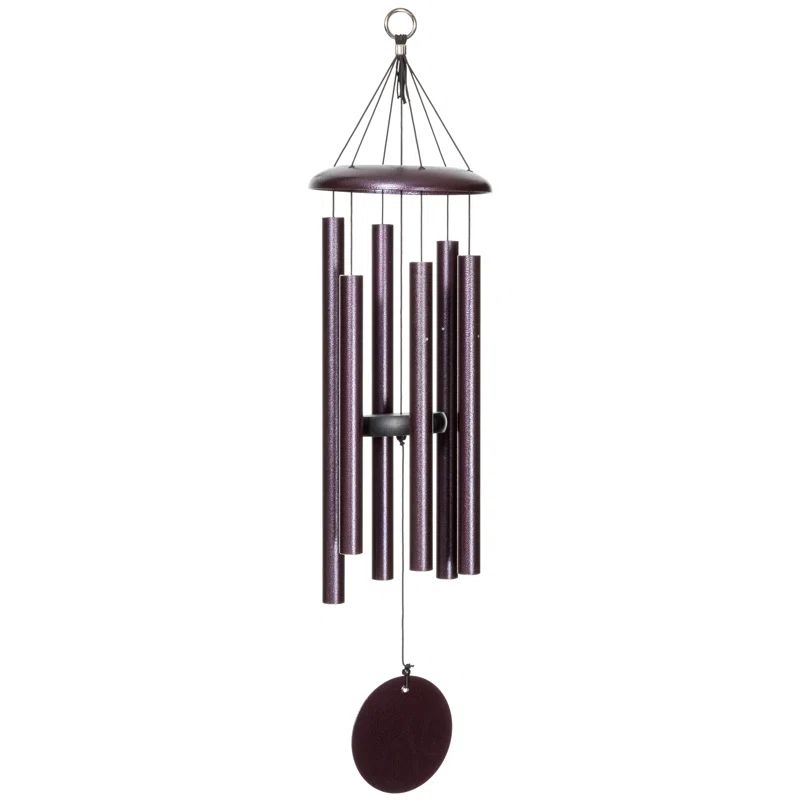 Plum Aluminum 27" Wind Chime for Patio and Garden